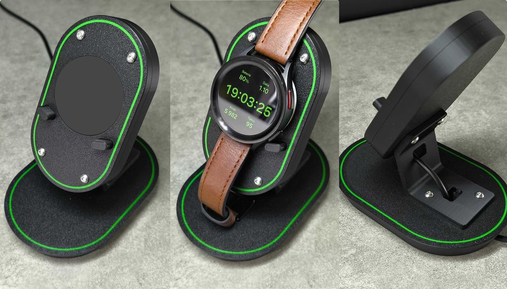 Stojak biurkowy z ładowarką indukcyjną do Samsung Galaxy Watch 3do7