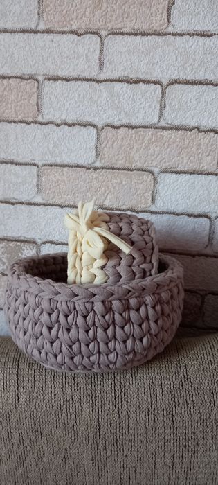 Кошики з трикотажу