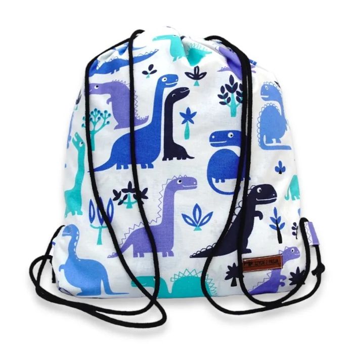 Plecak Worek Bawełniany dla chłopca - Dinozaury