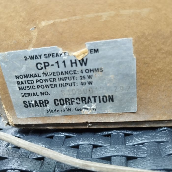 Stereo tuner+cassette+turntable+oryginalne głośniki SHARP