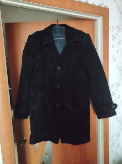 Куртка кожаная с подкладкой,пальто мужское