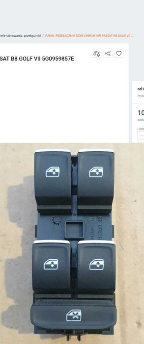Panel przełącznik szyb Vw Passat B8