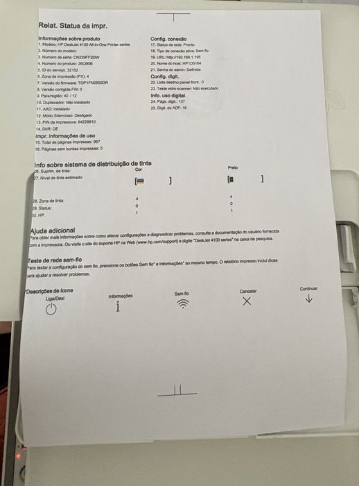 Impressora HP DeskJet 4120e