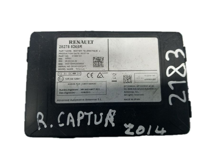 Módulo genérico RENAULT Clio IV (BH_)