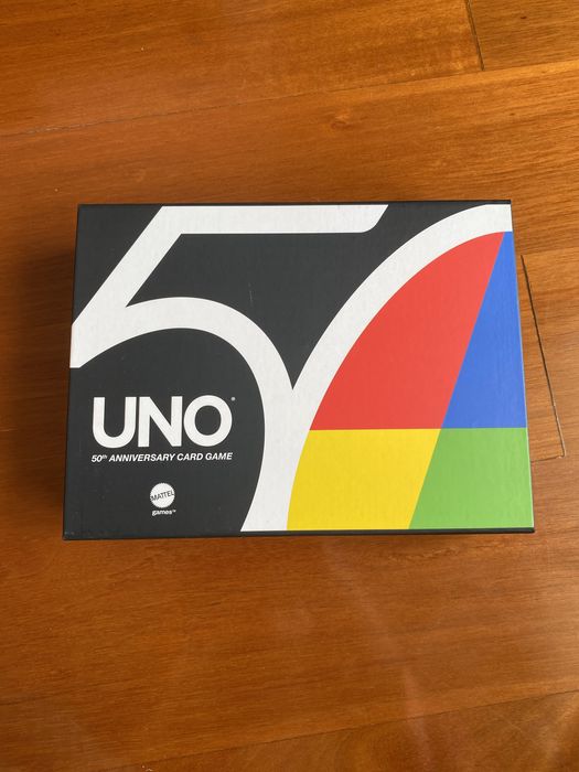 Jogo de tabuleiro cartas Uno 50 anos premium