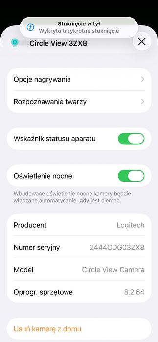 Kamera Logitech Circle View zewnętrzna - Apple Homekit