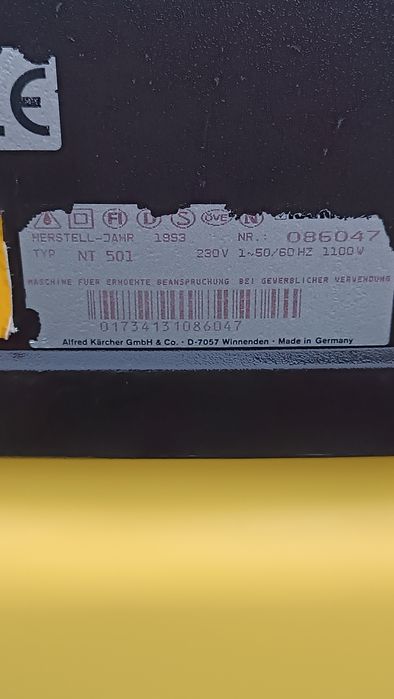 Будівельний пилосос Karcher з Німеччини