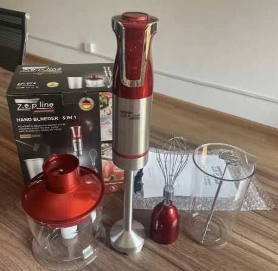 Занурювальний ручний блендер з мірним стаканом 5в1 Zeplin