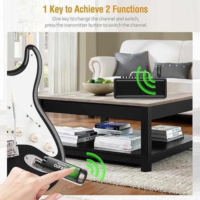 Bezprzewodowy system gitarowy LEKATO