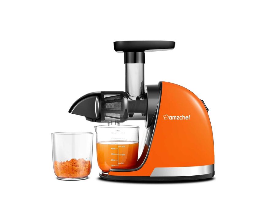 соковижималка AMZCHEF ZM5003, нержавіюча сталь, помаранч