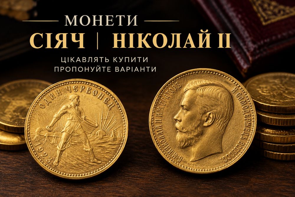 Купую Золоті монети по ціні біржі дорогоцінних металів