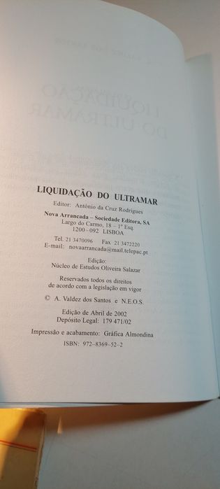Liquidação do Ultramar - A. Valdez dos Santos