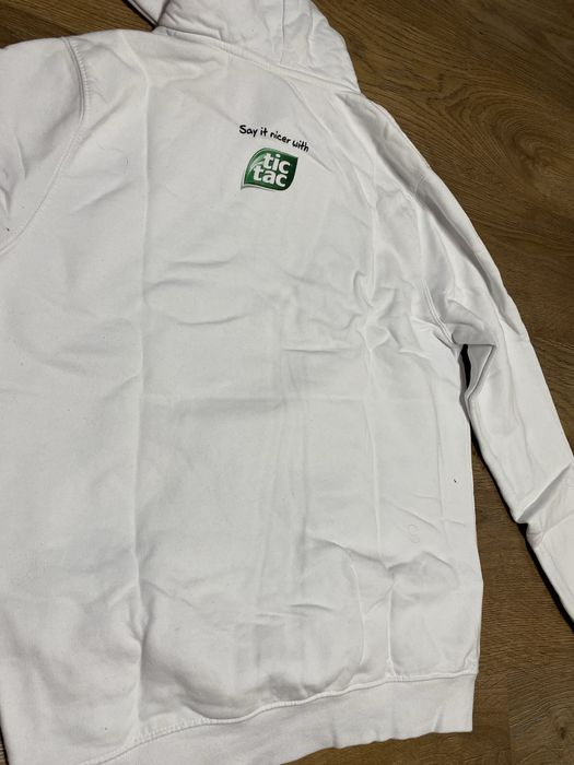 Biała ciepła bluza z tic- taka r. M