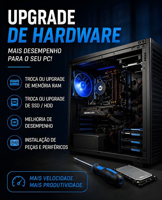 Suporte Informático | Formatação, Remoção de Vírus, Upgrade SSD/RAM e Instalação de Programas