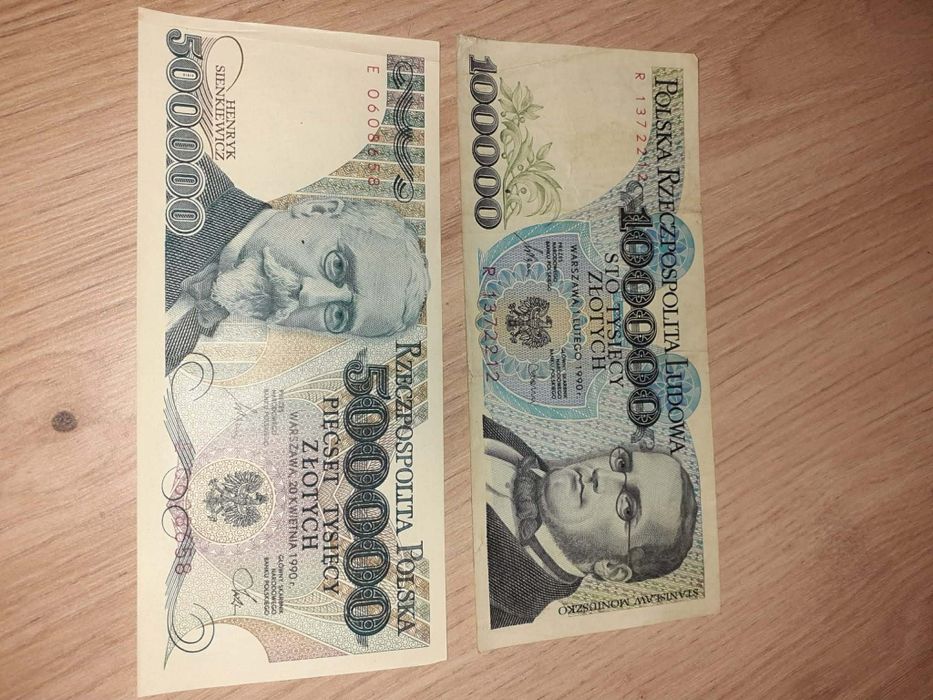 Banknoty 2 PRL stare