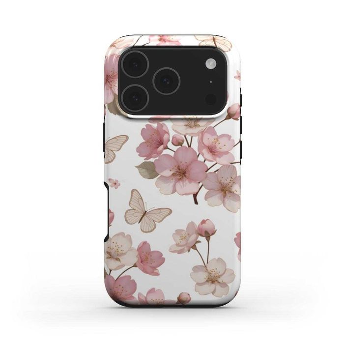 Capa de Celular Cerejeiras Rosa Elegante - iPhone Samsung Xiaomi