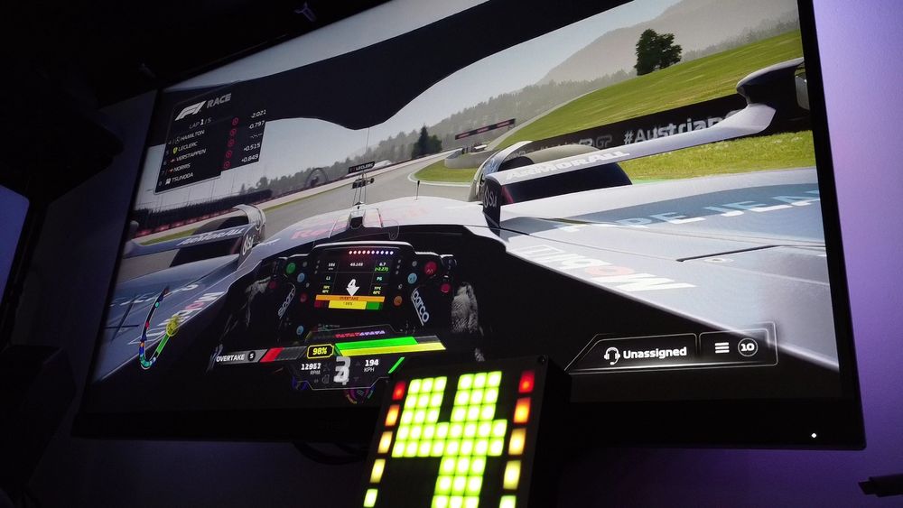 Indicador de mudanças/bandeiras/rotação Simracing