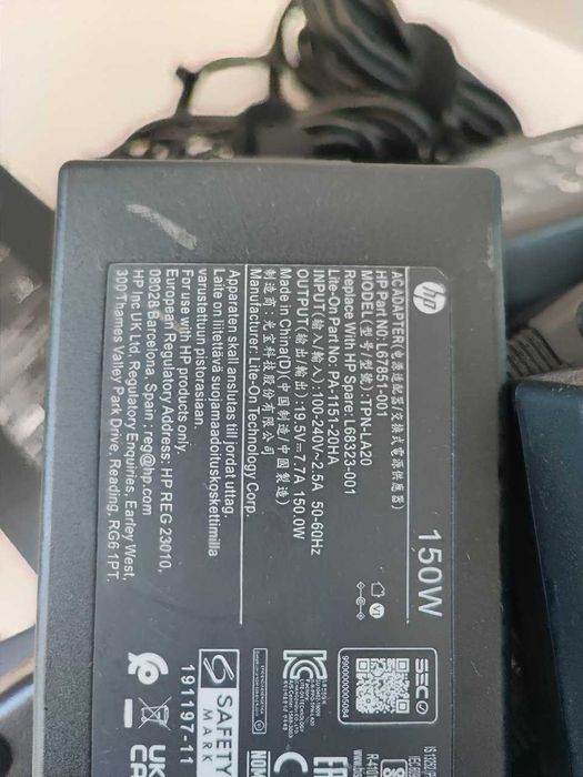 HP 19,5V 7.7A 150W (7.4*5.0) Оригінальный блок живлення зарядка