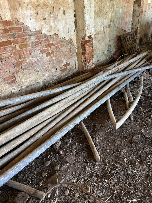 Tubos de rega em aluminio