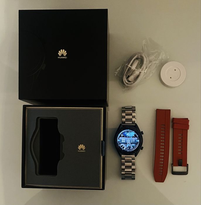 Huawei Watch GT Original – Caixa Completa + 2 Braceletes