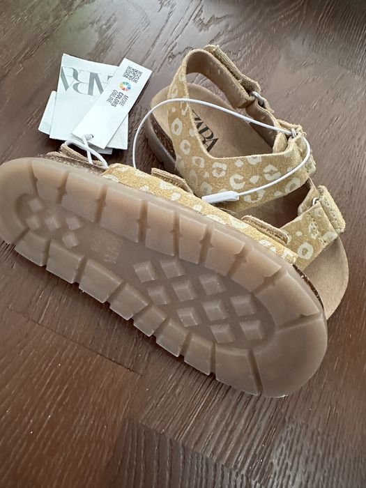 Дитячі шкіряні сандалі Zara