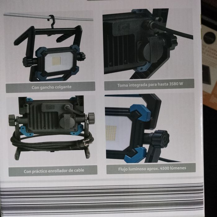 Lampa, halogen Workzone. Nowy