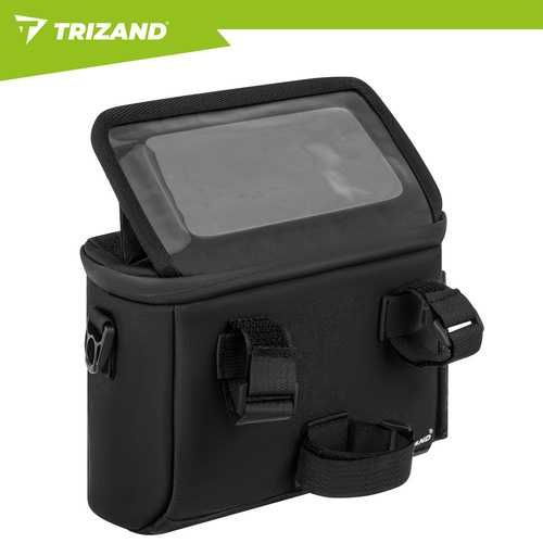 Велосипедная сумка на руль с держателем для телефона Trizand