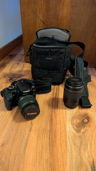 Canon 400D com teleobjectiva