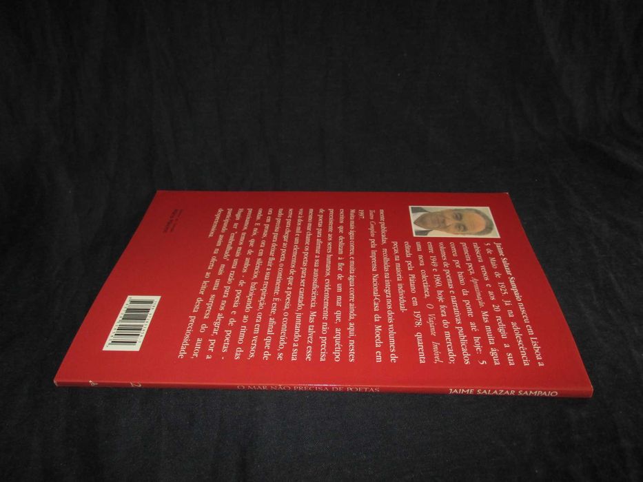 Livro O Mar Não Precisa de Poetas Jaime Salazar Sampaio