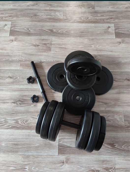 РАЗБОРНЫЕ гантели, лавки, штанги. Металические. Металеві гантелі