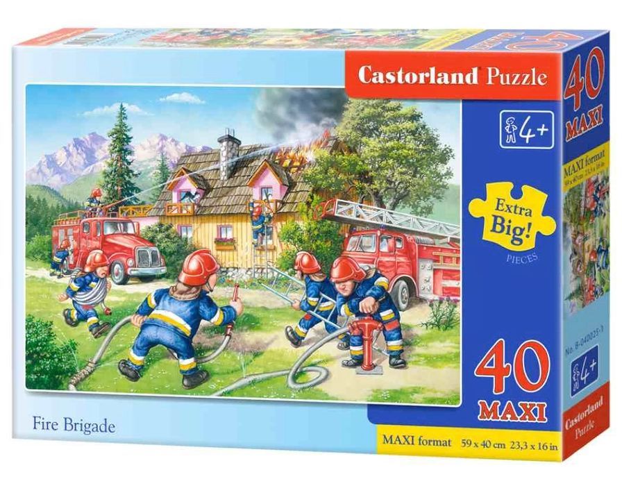 Puzzle maxi 40 elementów. Gaszenie pożaru. Nowy Produkt