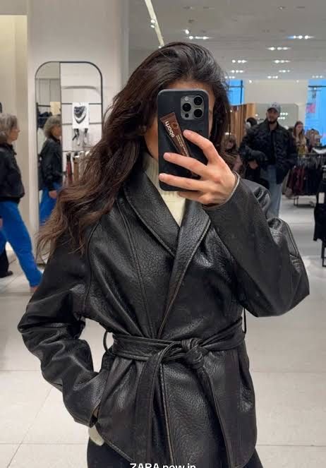 Шкірянка косуха Zara, нова з біркою, темно коричнева Xs