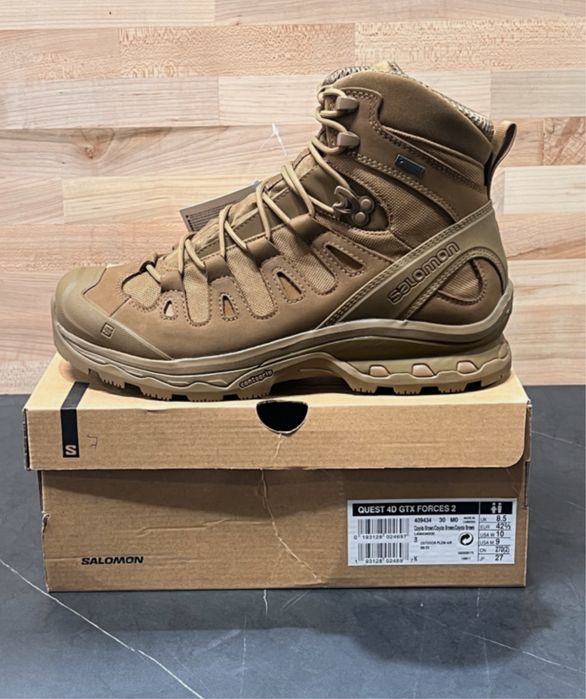 Salomon forces 2 quest 4d gore-tex новые ботинки берцы кайот черные