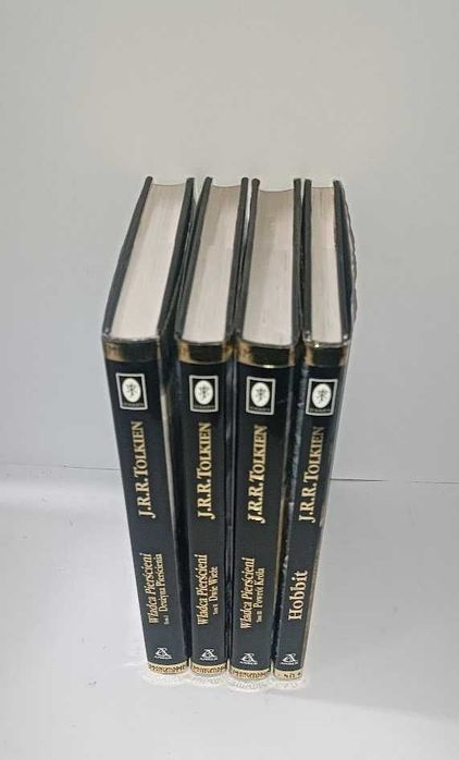 J.R.R Tolkien 4x Amber Ilustrowane Władca Pierścieni + Hobbit