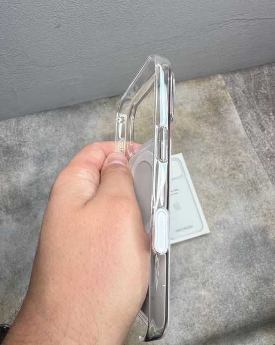 Чохол Clear Case MagSafe з кнопкою + Animation iPhone 17 17 Pro Max