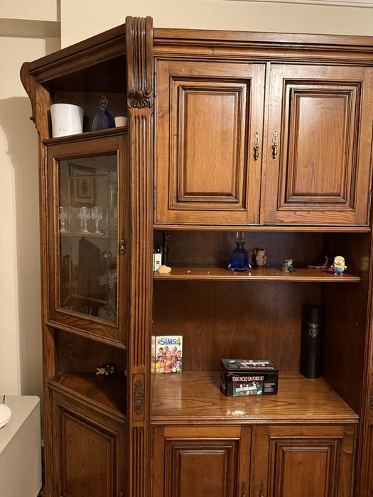 Movel de sala e de jantar madeira carvalho