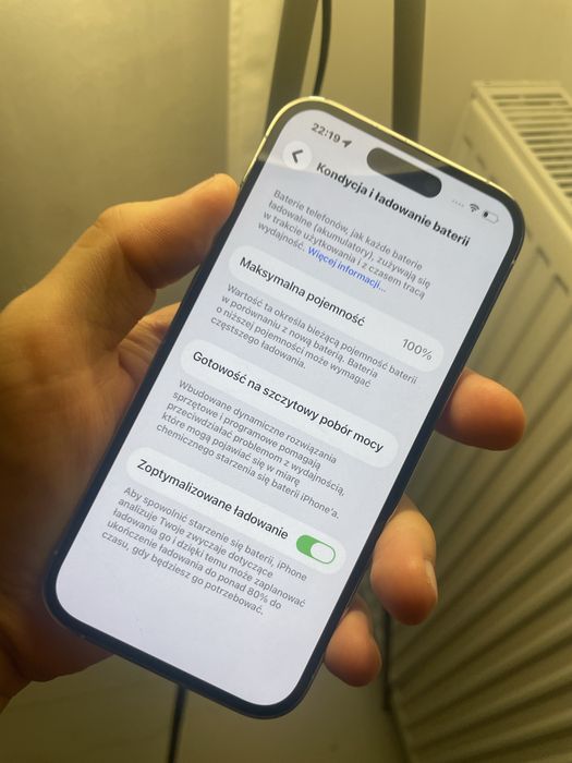 iPhone 14 Pro - 128gb - biały - 100% kondycji bat. - stan idealny - komplet