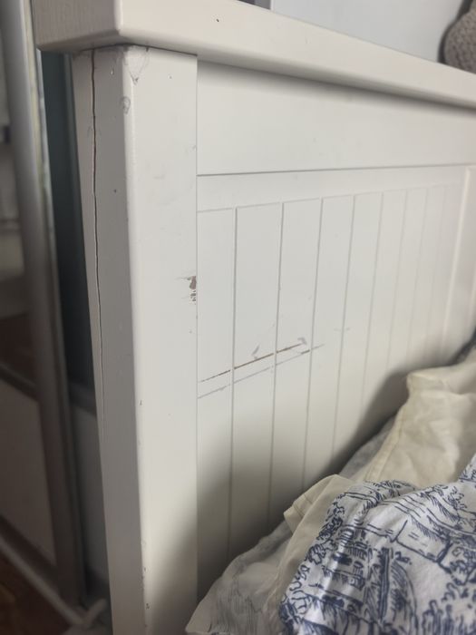 łóżko ikea Hermnes materac