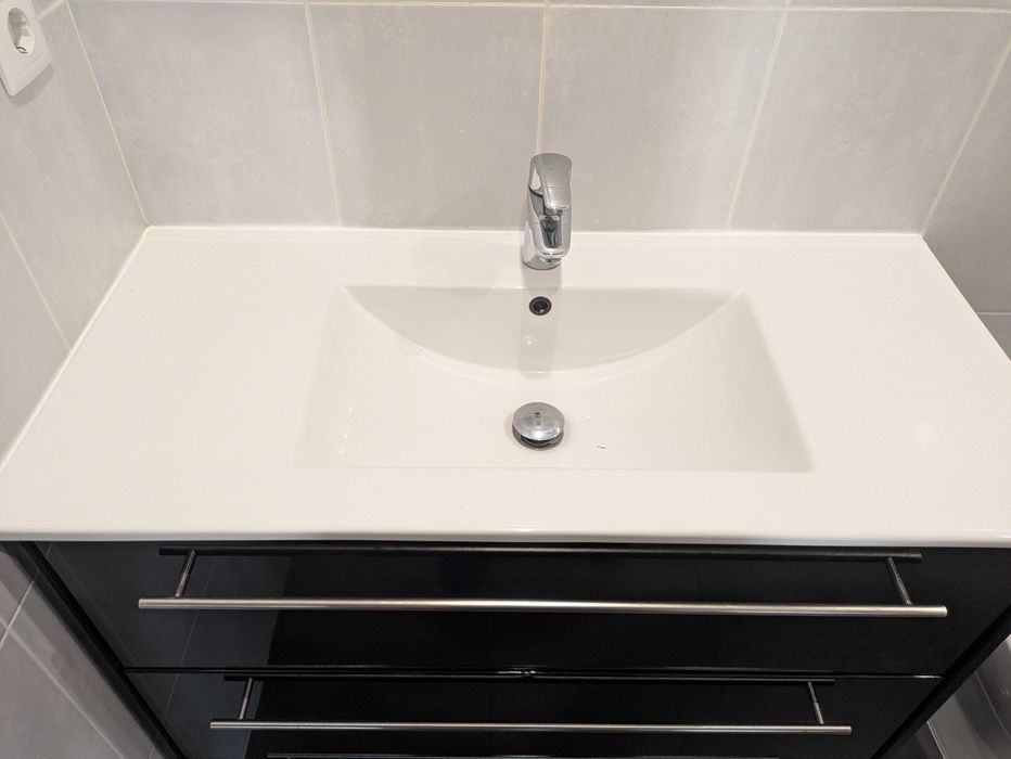 Móvel de WC com Lavatório, s/Torneira