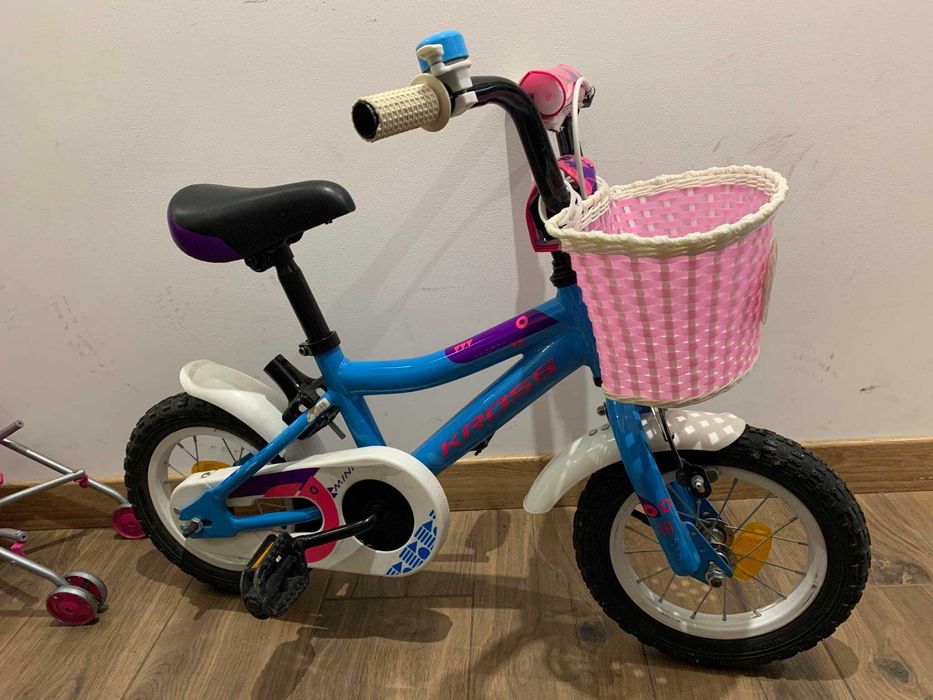 Prezent Rower Kross koszyk hamulec błotniki koła dzwonek odblaski