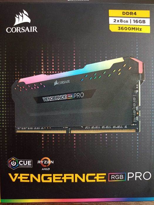 Pamięć Ram Corsair Vengeance RGB PRO 16 GB DDR4  - 2x8GB , 3600MHz , C