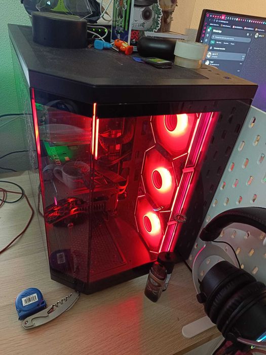 Caixa Gaming Custom ATX - Mars Gaming MC-3TCORE - janela tripla vidro