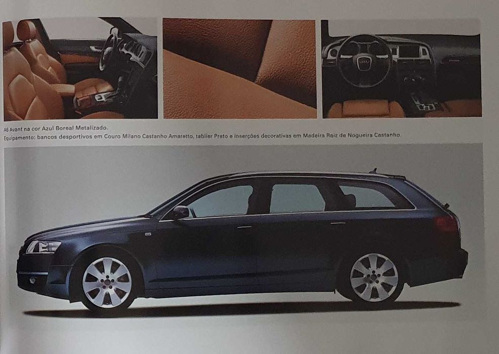 Catálogo do Audi A6 Limousine e A6 Avant - original - Ano 2007/2008
