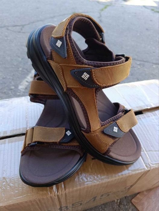 Мужские кожаные сандалии Columbia Konos Hiker Brown ™ (43-44) лицензия натуральная кожа