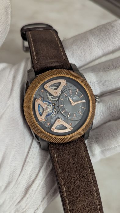 Часы Fossil automatic ME 1121, 1122, годинник США скелетон