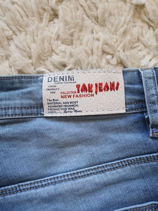 Spodenki jeansowe męskie M niebieskie