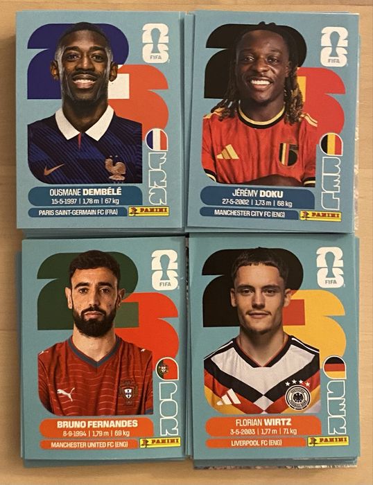 Lote com 300 Cromos sem repetidos Mundial 2026 Fifa World Cup