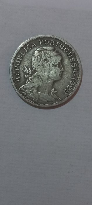 Moeda República portuguesa 1929 50 centavos