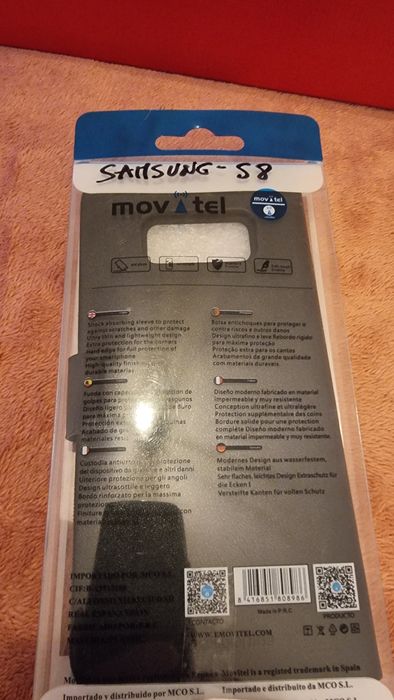 Capa em pele estilo livro, para Samsung S8