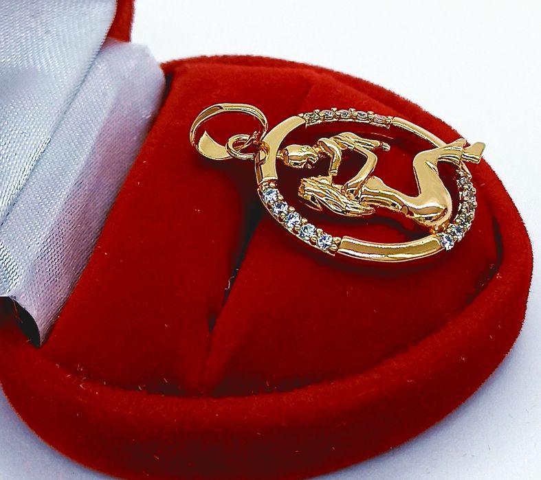 Zawieszka Mama Dziecko Pozłacana 18K --- Z47